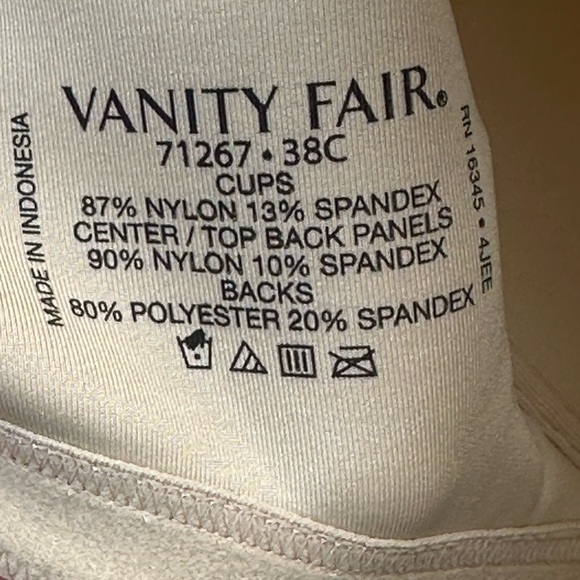 Vanity Fair Full Figure Wirefree Extended Side Back Smoother Bra - Nude - Picture 4 of 7